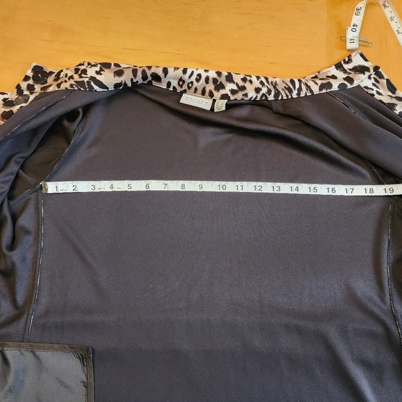 Susan Graver Leopard Print Trench Coat - Picture 6 of 6